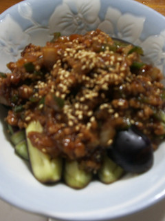 ヘルシー☆茄子の肉味噌かけ-レシピのメイン写真