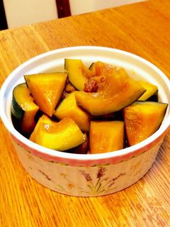 夏のかぼちゃの煮物-レシピのメイン写真