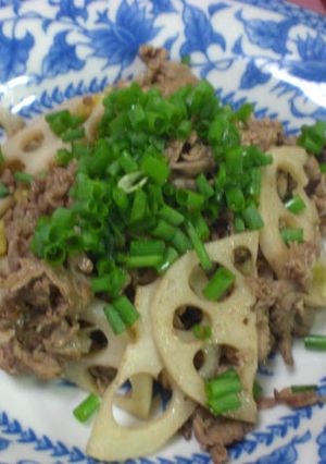 牛肉とレンコンの炒め物-レシピのメイン写真