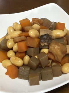 大豆とこんにゃく・エリンギの甘辛煮-レシピのメイン写真