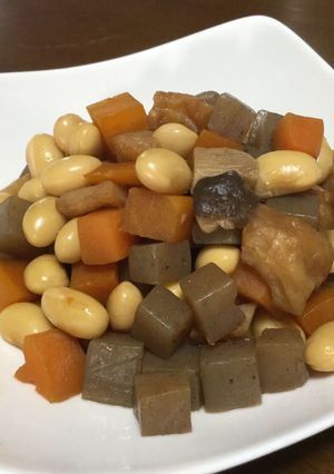 大豆とこんにゃく・エリンギの甘辛煮-レシピのメイン写真