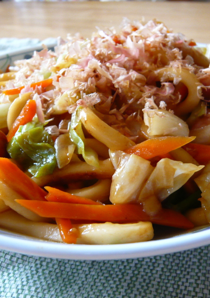 我が家の焼きうどん✿-レシピのメイン写真