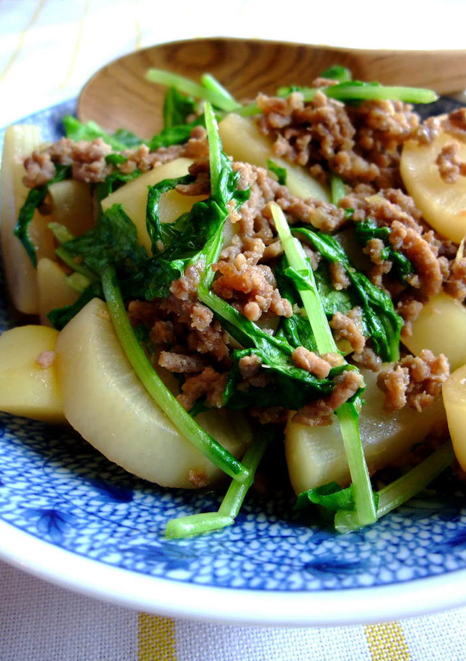 オイスター風味の根菜と挽肉の炒め煮-レシピのメイン写真