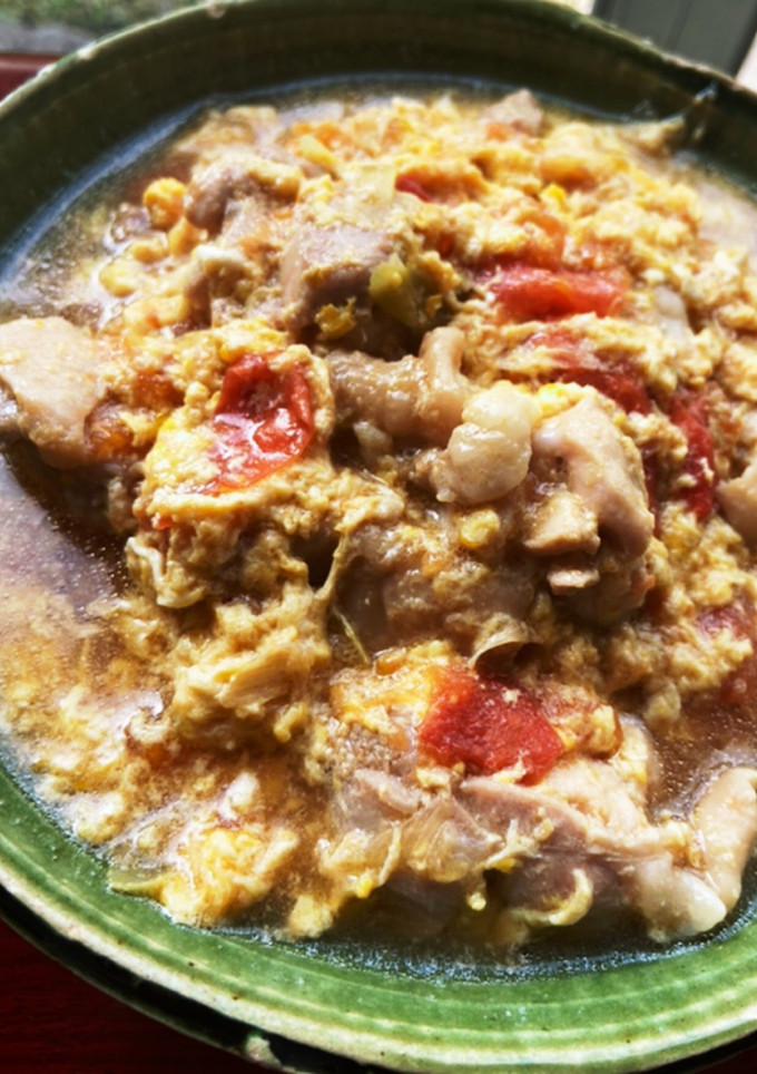 鶏肉とトマトの玉子とじ-レシピのメイン写真