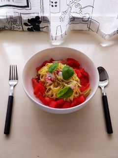 蛸とトマトの冷製パスタ-レシピのメイン写真
