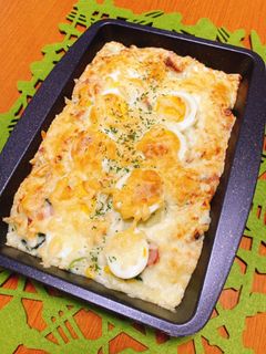 ☆★茹で卵とフライドポテトのグラタン☆★-レシピのメイン写真
