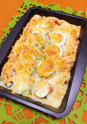 ☆★茹で卵とフライドポテトのグラタン☆★-レシピのメイン写真