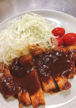 とんかつ用ロースのピリ辛味噌漬け焼-レシピのメイン写真