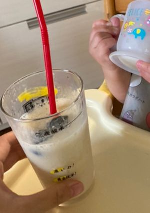 離乳食　中期から　簡単！バナナシェイク-レシピのメイン写真