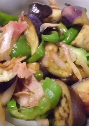 夏野菜とベーコンのポン酢醤油炒め-レシピのメイン写真