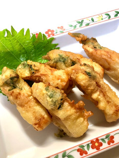 竹輪の大葉味噌 焼き天-レシピのメイン写真