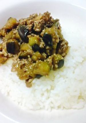 ～ひき肉とナスの混ぜご飯～-レシピのメイン写真