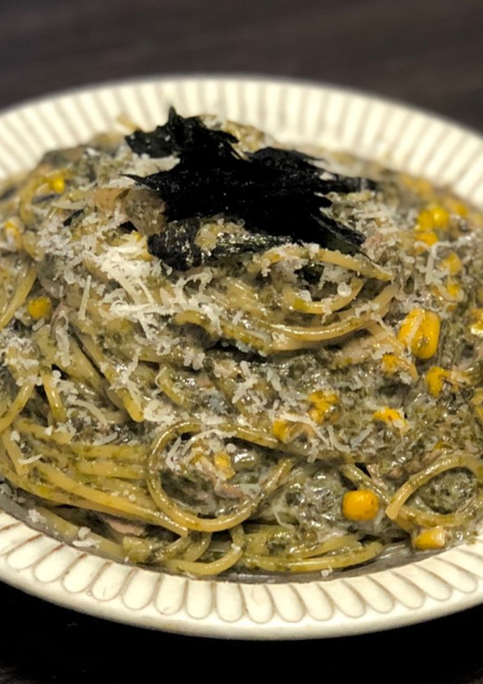 簡単で絶品・和風海苔クリームパスタ-レシピのメイン写真