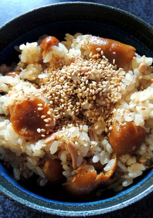 なめことツナの炊き込みごはん濃厚ver♪-レシピのメイン写真