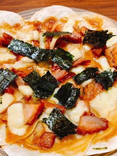 【簡単】餃子の皮deピザ 照り焼きチキン-レシピのメイン写真