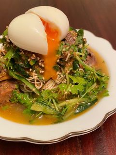 さばカレー缶とキュウリのとうふそうめん風-レシピのメイン写真