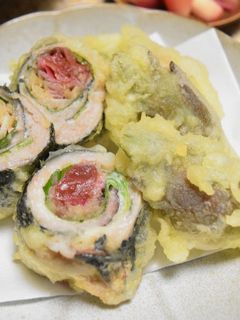 イワシの梅しそみょうが巻き天ぷら-レシピのメイン写真