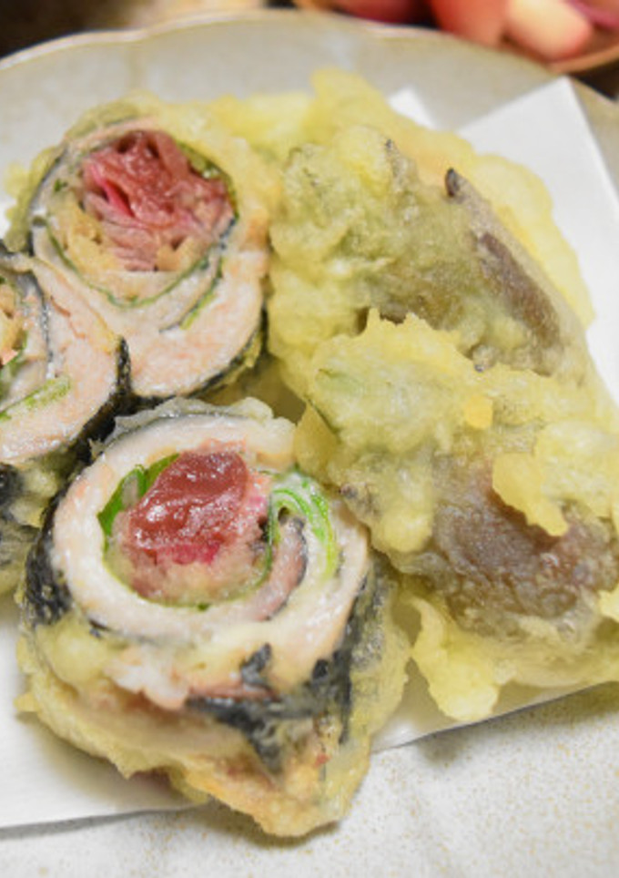 イワシの梅しそみょうが巻き天ぷら-レシピのメイン写真