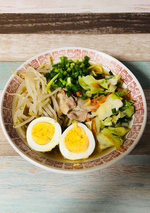 野菜たっぷり醤油ラーメン-レシピのメイン写真