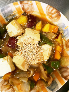 レンジ肉なし甘酢豆腐春雨炒め煮-レシピのメイン写真