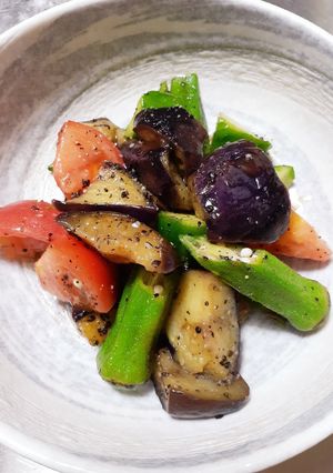 茄子&オクラの夏野菜サラダ-レシピのメイン写真