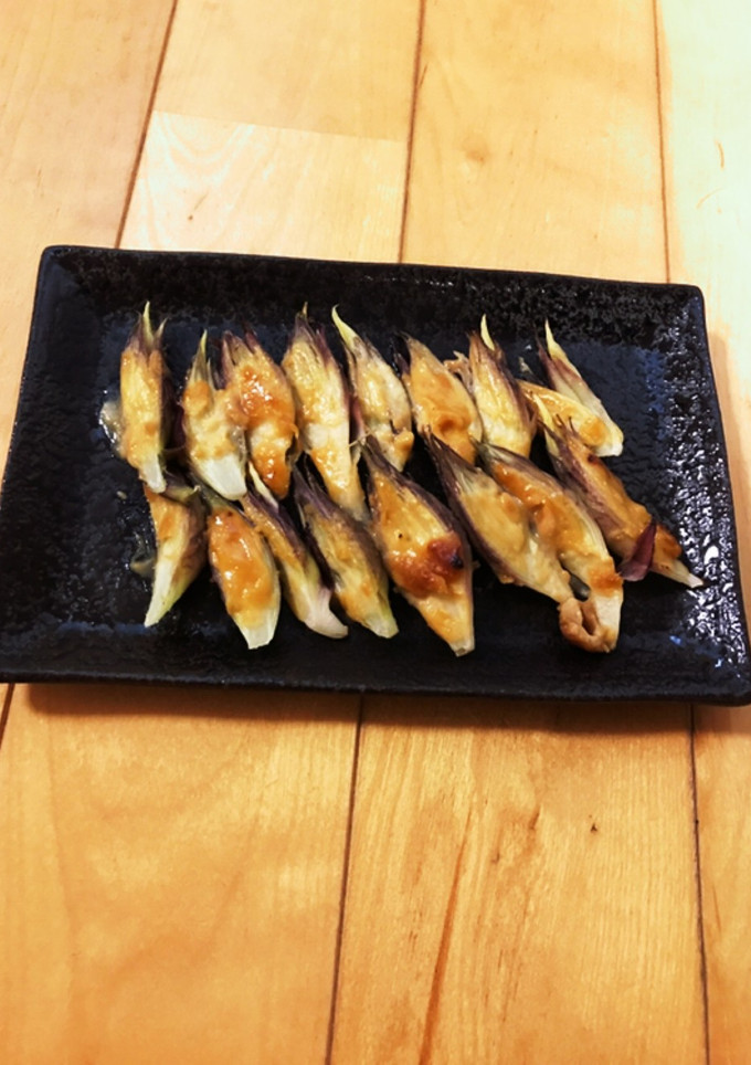 茗荷の白味噌マヨ焼き♪おつまみ♪-レシピのメイン写真