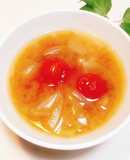 冷凍プチトマトと玉ねぎのおみそ汁