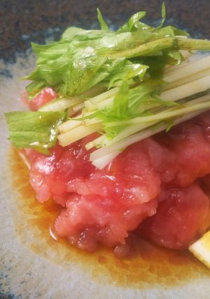 簡単おいしい♪鮪の居酒屋風-レシピのメイン写真