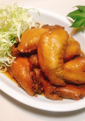 圧力鍋で時短！手羽先のホロホロ甘辛煮-レシピのメイン写真