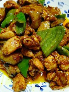 鶏肉と茄子とピーマンのカレー炒め-レシピのメイン写真