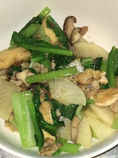 大根と油揚げと豚バラ肉のXO醤炒め-レシピのメイン写真
