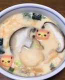 ささみ入りお吸い物の素で茶碗蒸し