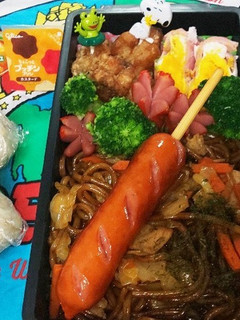 2020/7/24 高1男子焼きそば弁当-レシピのメイン写真