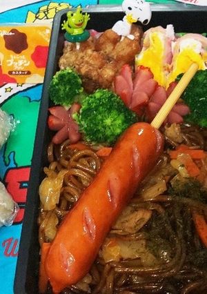2020/7/24 高1男子焼きそば弁当-レシピのメイン写真