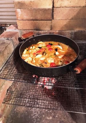【キャンプ飯】お父さんの簡単パエリア-レシピのメイン写真