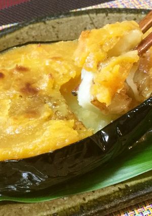 パパッ簡単！米ナスの田楽味噌焼き【動画】-レシピのメイン写真