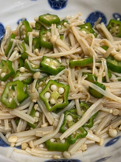 オクラえのき 調味料は牡蠣だし醤油のみ-レシピのメイン写真