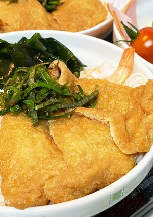 冷やしきつねうどん(久世の万能ダシ)-レシピのメイン写真