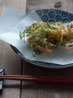 基本の人参の葉かき揚げ-レシピのメイン写真
