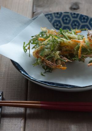 基本の人参の葉かき揚げ-レシピのメイン写真