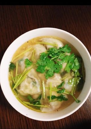 簡単☆美味しいパクチーの雲呑スープ-レシピのメイン写真