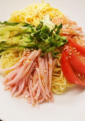 焼きそば麺と中華ゴマDE簡単冷やし中華♪-レシピのメイン写真