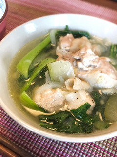 ティノーラ (野菜と鶏肉のスープ)-レシピのメイン写真