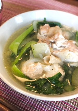 ティノーラ (野菜と鶏肉のスープ)-レシピのメイン写真