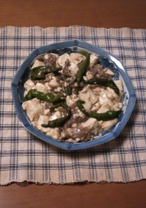 ししとうと豆腐のオイスターソースあんかけ-レシピのメイン写真