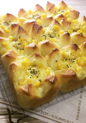ポリ袋deマヨコーンちぎりパン♪-レシピのメイン写真