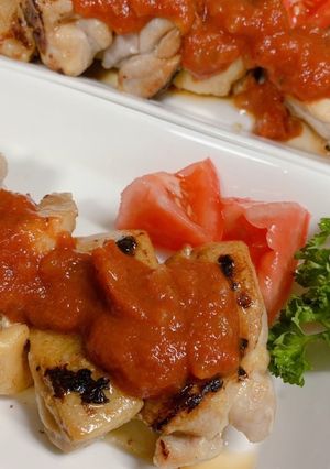 グリルチキントマトソースかけ★-レシピのメイン写真