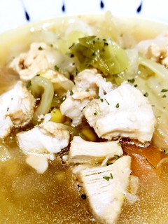 ムネ肉ポロポロ♪野菜スープ-レシピのメイン写真