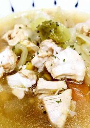 ムネ肉ポロポロ♪野菜スープ-レシピのメイン写真