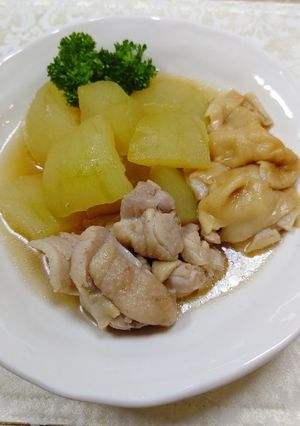冬瓜と鶏肉・板麩の煮物-レシピのメイン写真